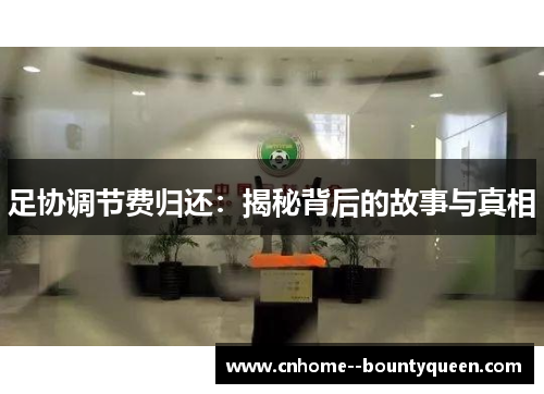 足协调节费归还：揭秘背后的故事与真相